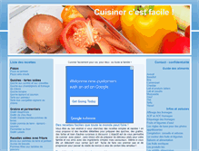 Tablet Screenshot of cuisineblog.fr